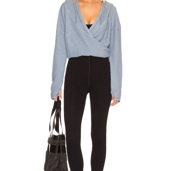 Free People X FP Movement Free Throw Jumpsuit Black Ribbed - MSRP $80 - Picture 4 of 8